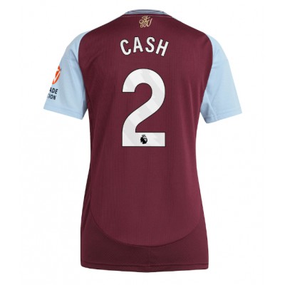 Ženski Nogometni dresi Aston Villa Matty Cash #2 Domači 2024-25 Kratek Rokav Ženski Nogometni dresi Aston Villa Matty Cash #2 Domači 2024-25 Kratek Rokav